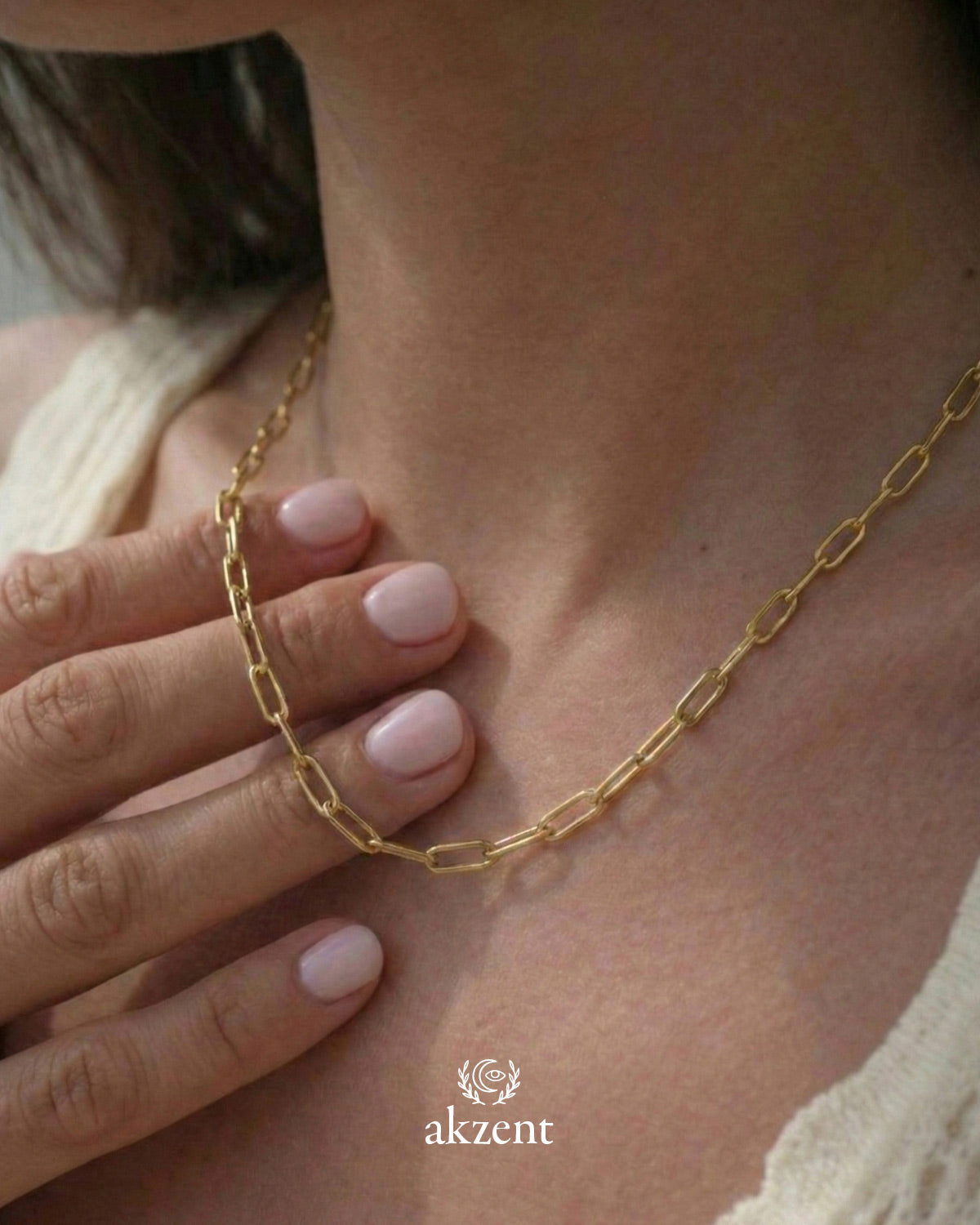 Akzent "Kamala" Edelstahl Gliederkette