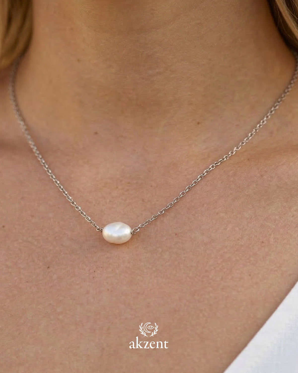 Akzent "Katharina" Halskette mit Perle