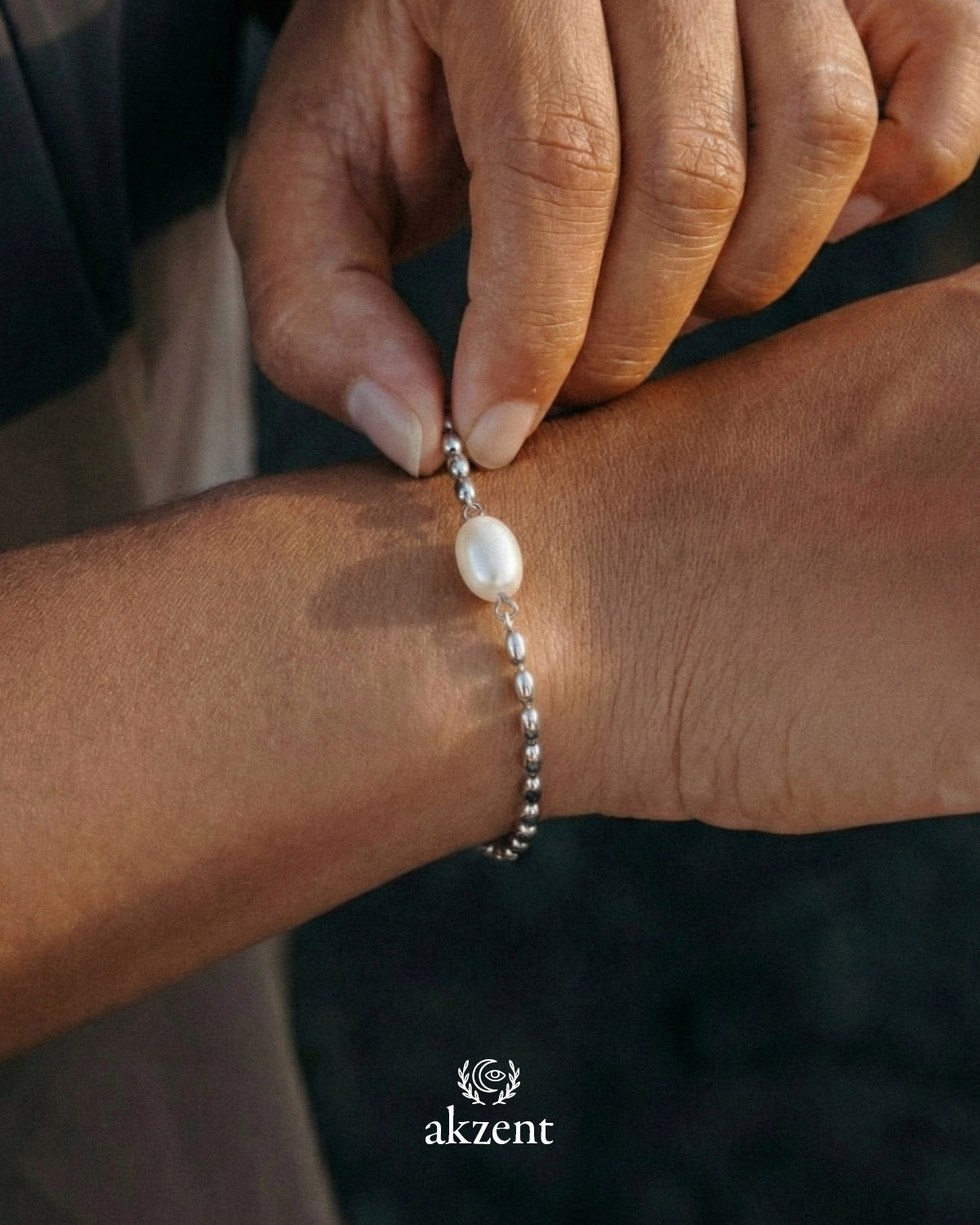 Akzent " Elia" Armband mit Süßwasserperlen
