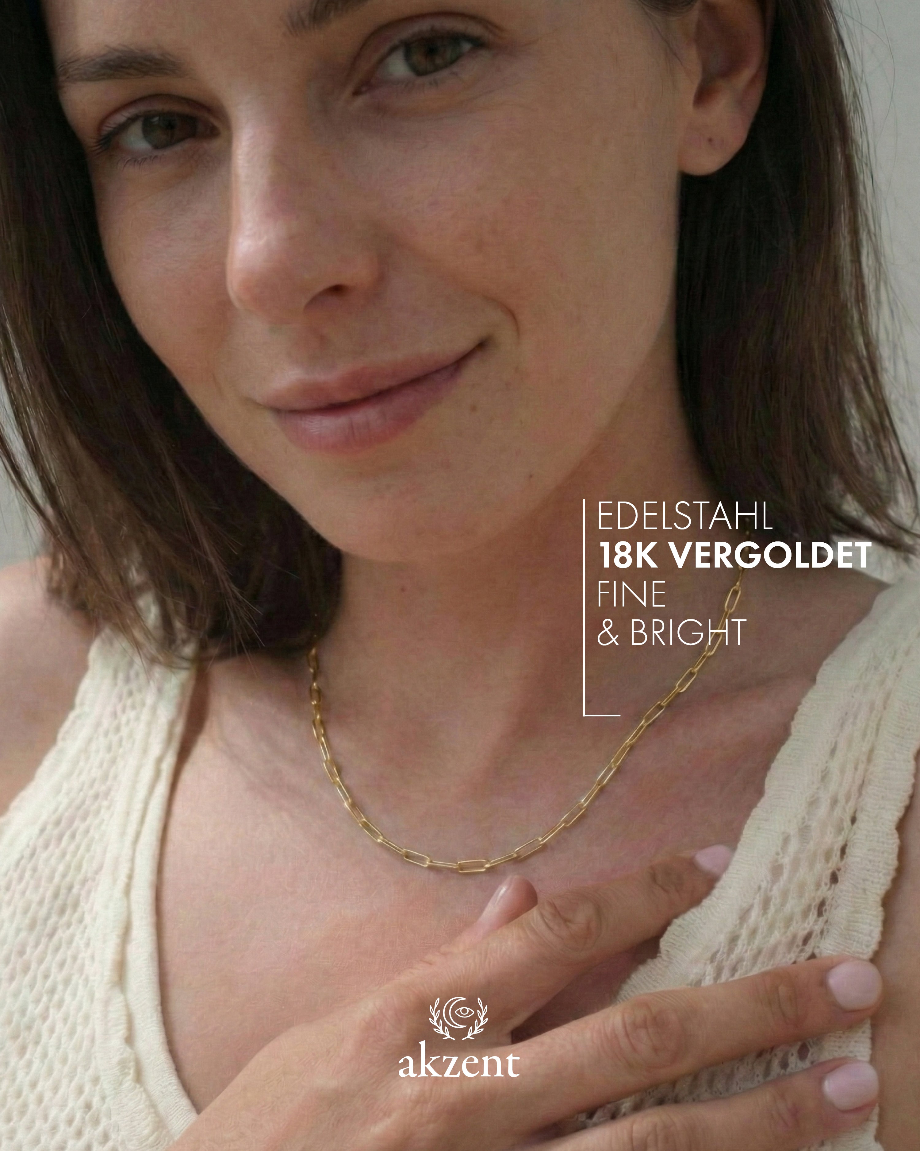 Akzent "Kamala" Edelstahl Gliederkette