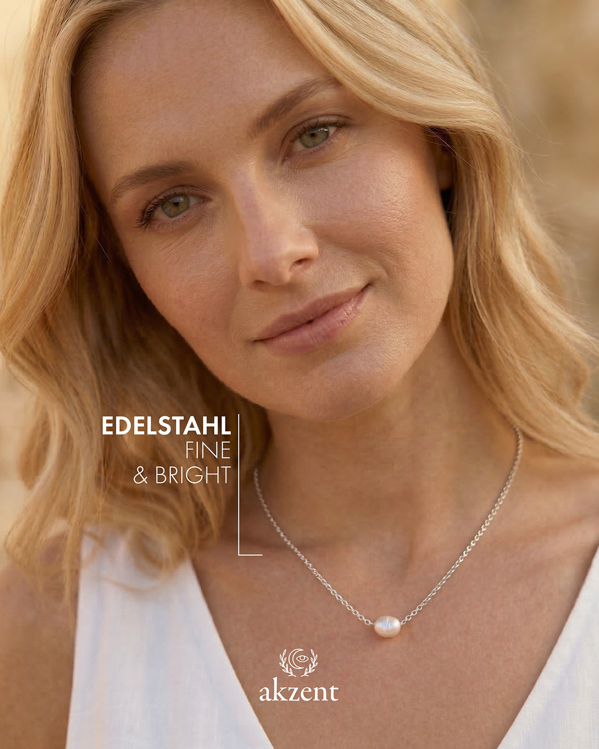 Akzent "Katharina" Halskette mit Perle
