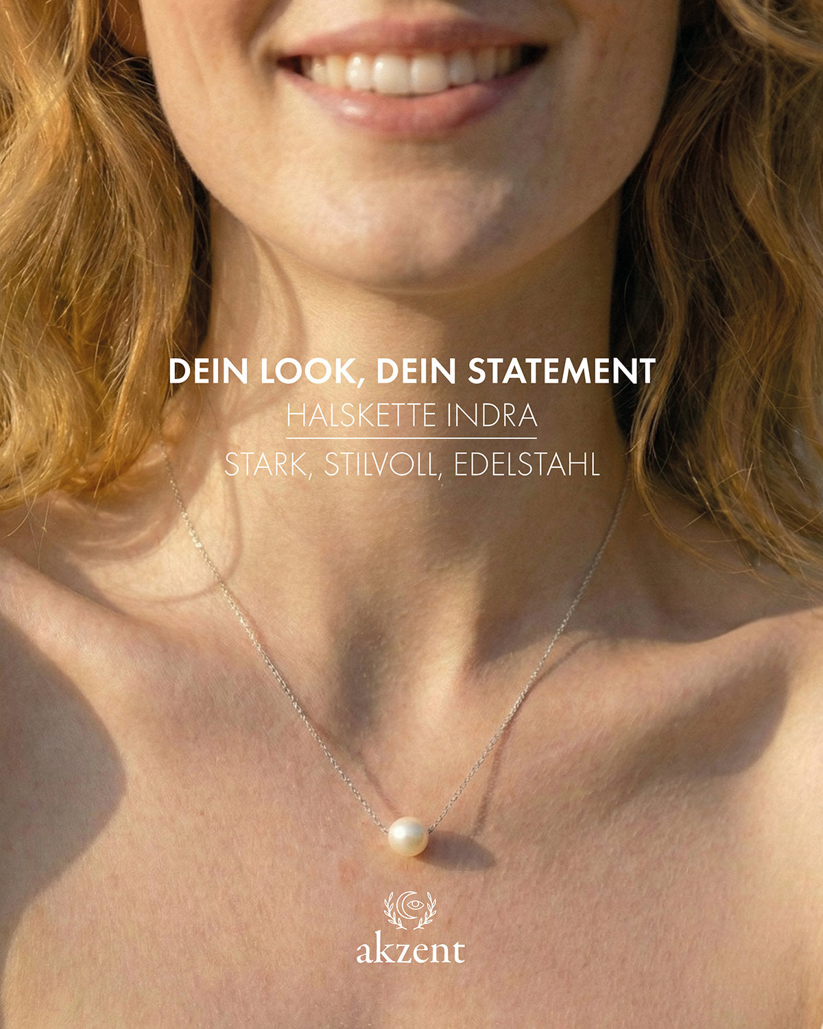 Akzent "Indra" Halskette mit Perle