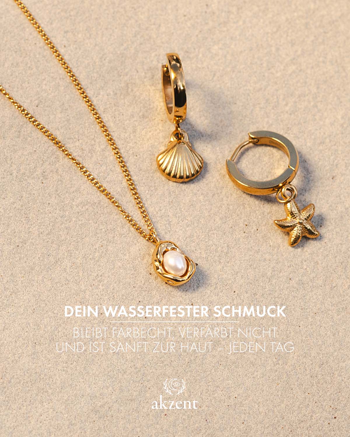 Akzent "Cinzia", Kette mit Süsswasserperle Anhänger