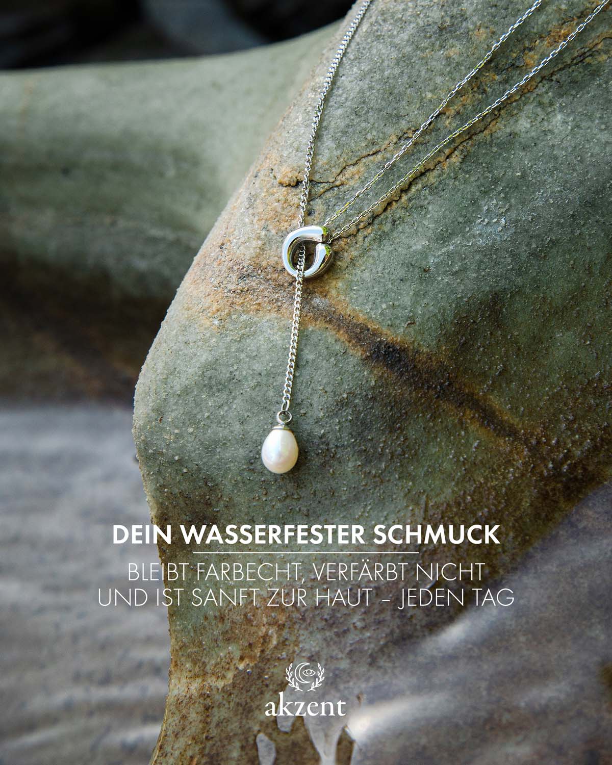 Akzent "Allison" anpassbare Halskette mit Süßwasserperle