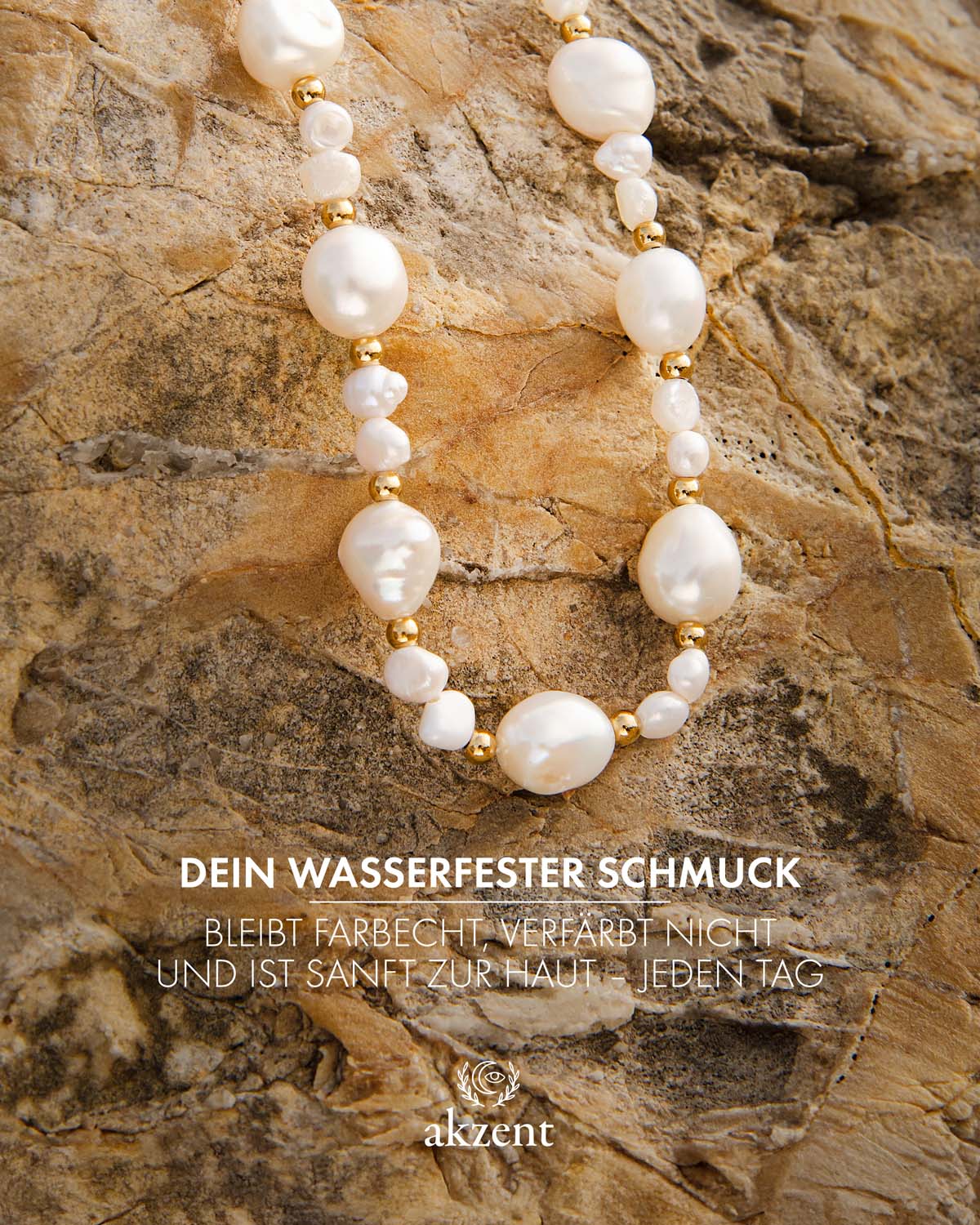 Akzent "Peggy" Halskette mit Anhänger aus Süßwasserperle