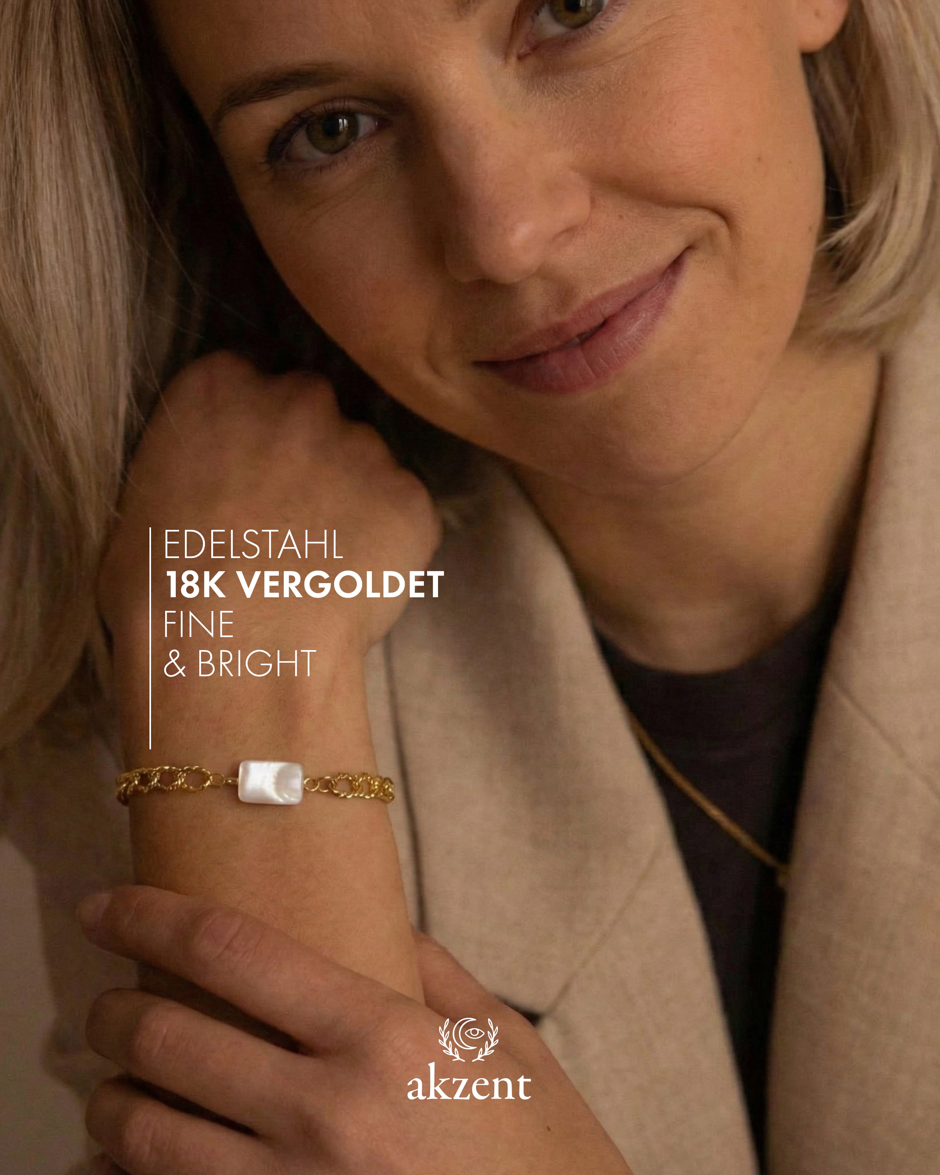 Akzent "Naina" Armband mit Perlmutt