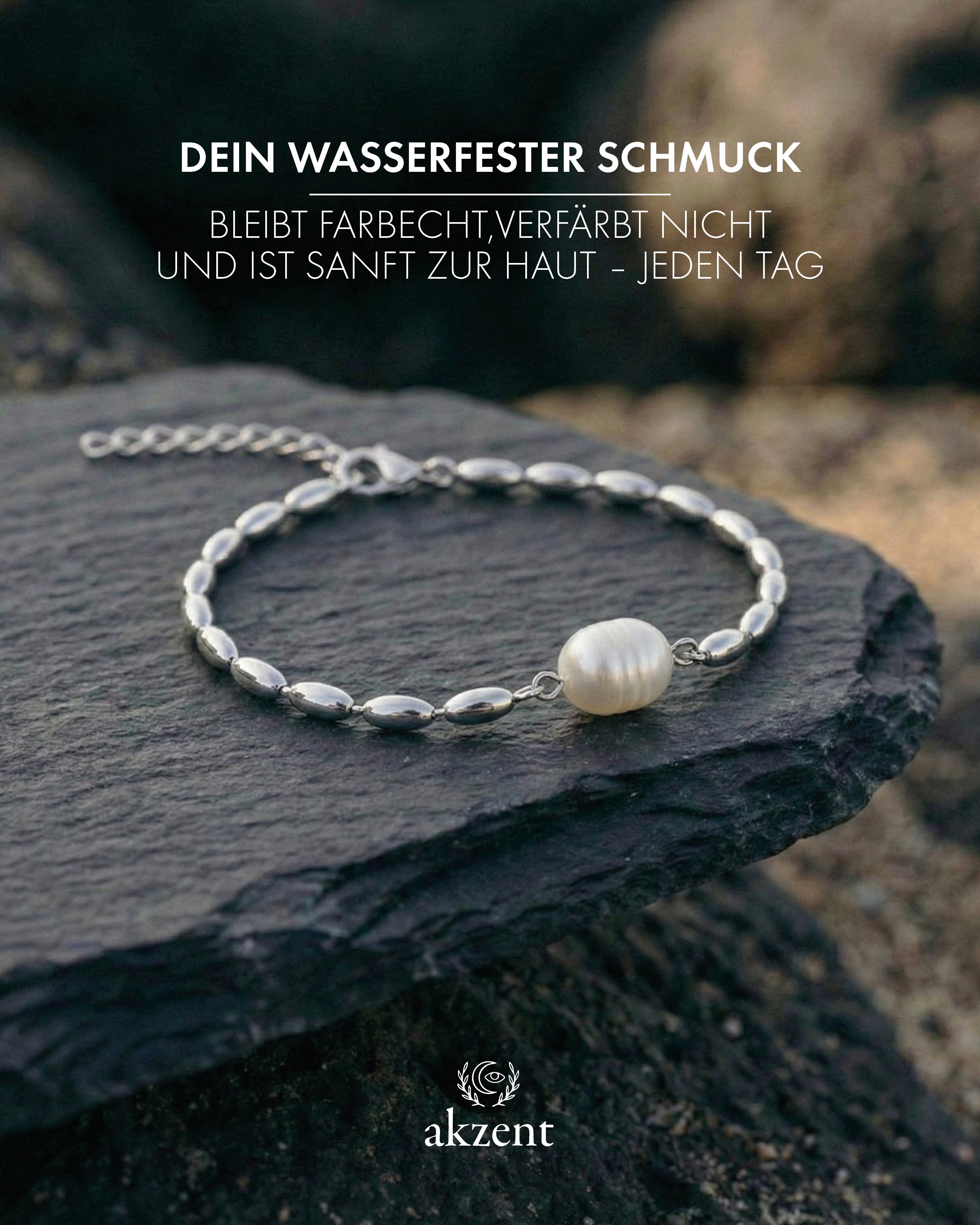 Akzent " Elia" Armband mit Süßwasserperlen
