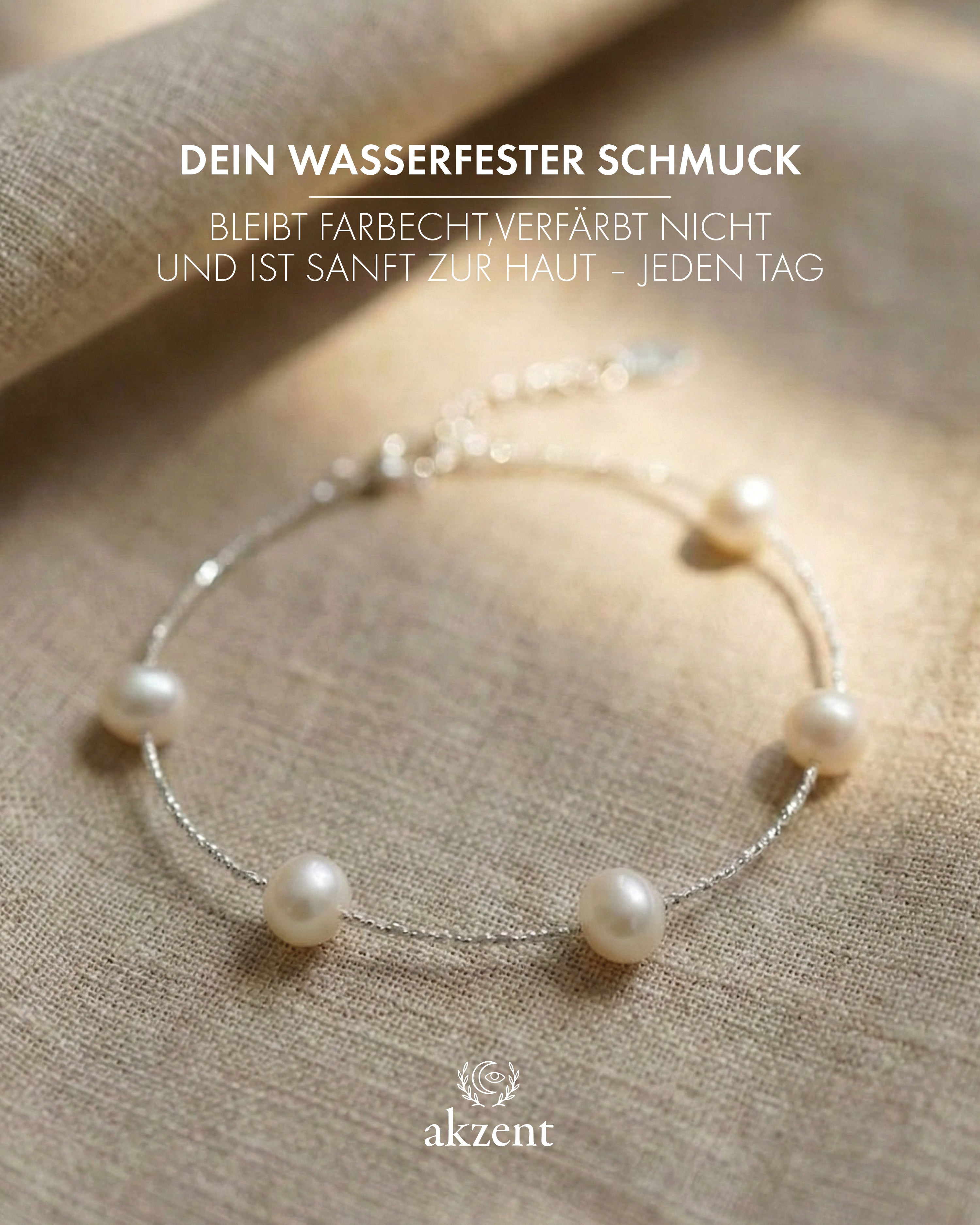 Akzent "Nefeli" Armband mit Süßwasserperlen