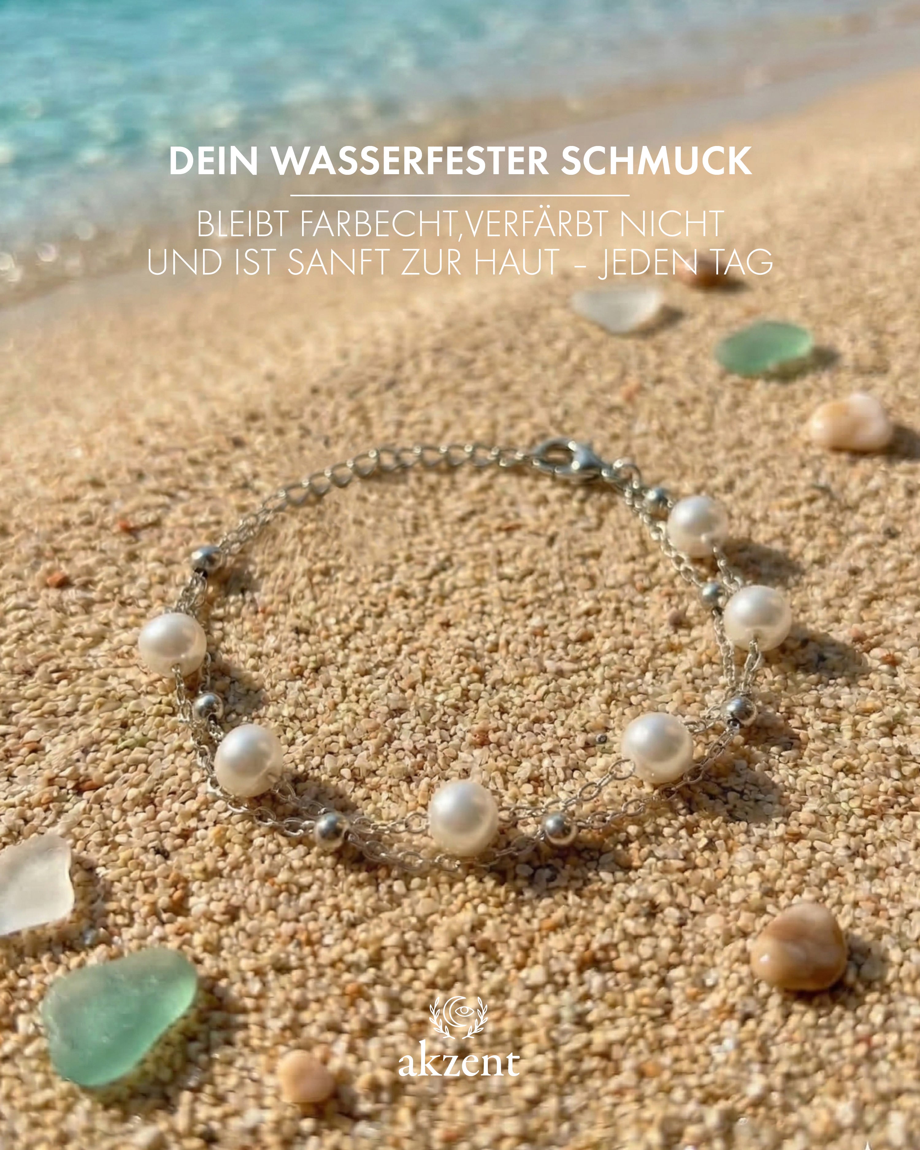 Akzent "Mahila" Armband mit Glasperle