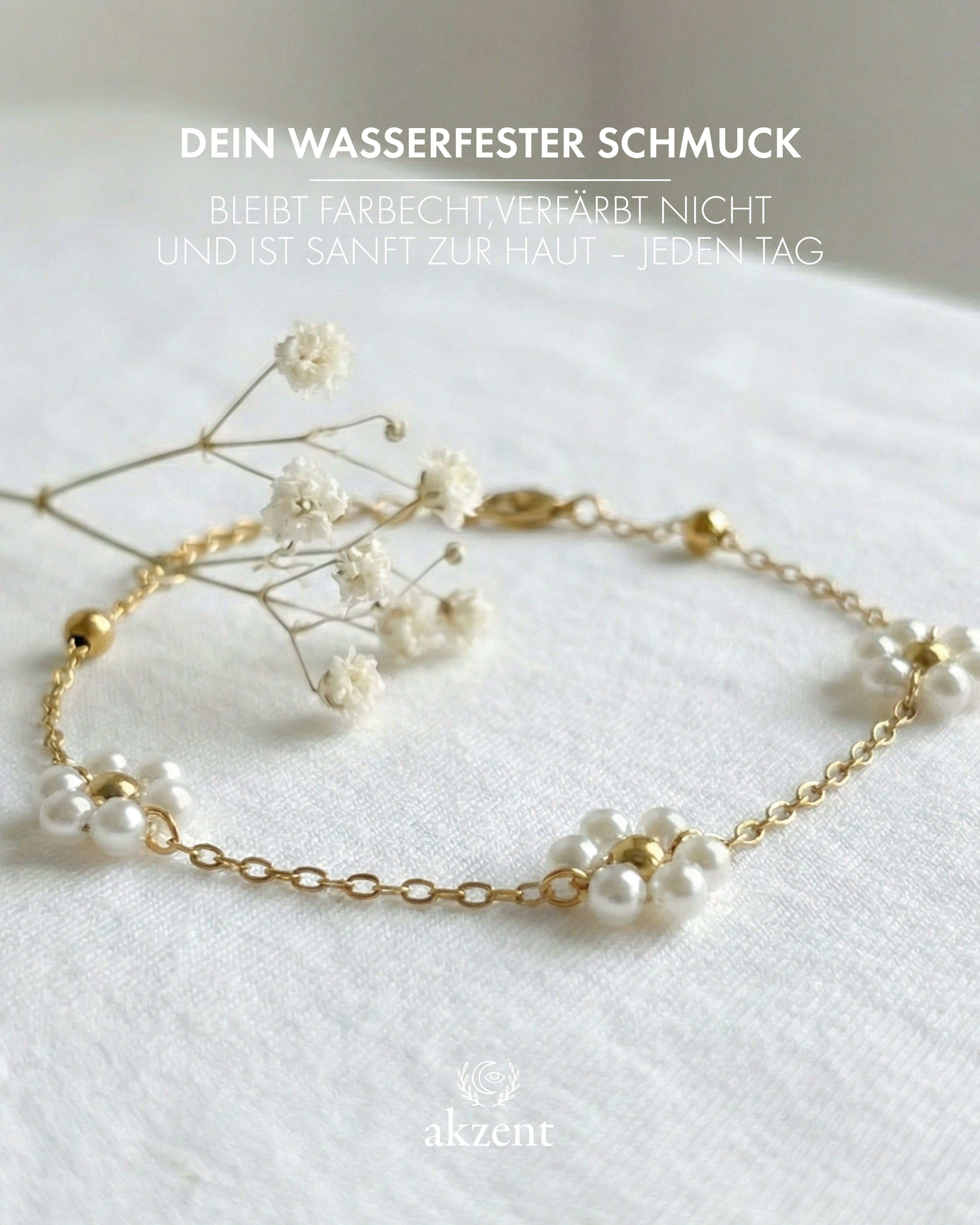 Akzent "Jaika" Armband mit Rojana mit Blüten