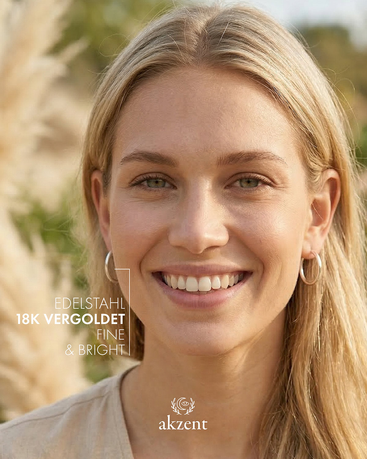 Akzent "Amira" Edelstahl Creolen