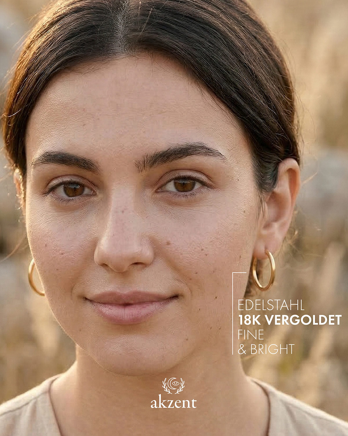 Akzent "Amira" Edelstahl Creolen