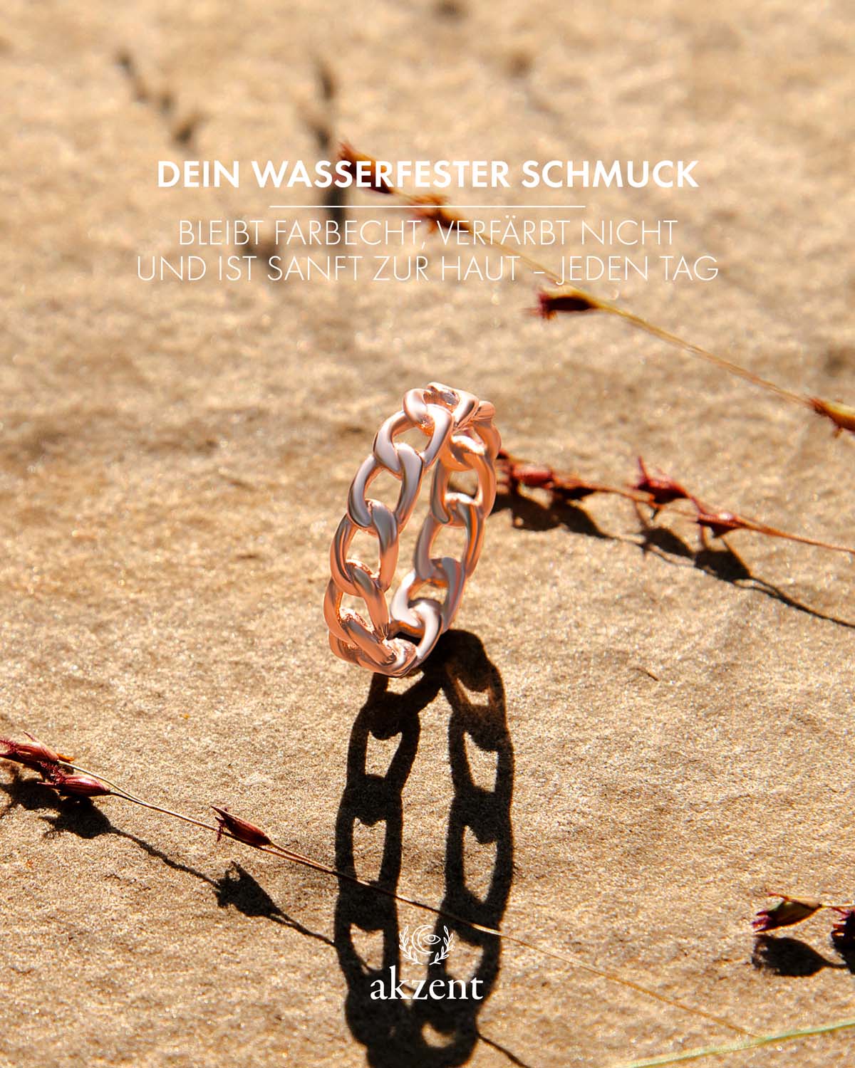 Akzent "Rosi" chain Ring