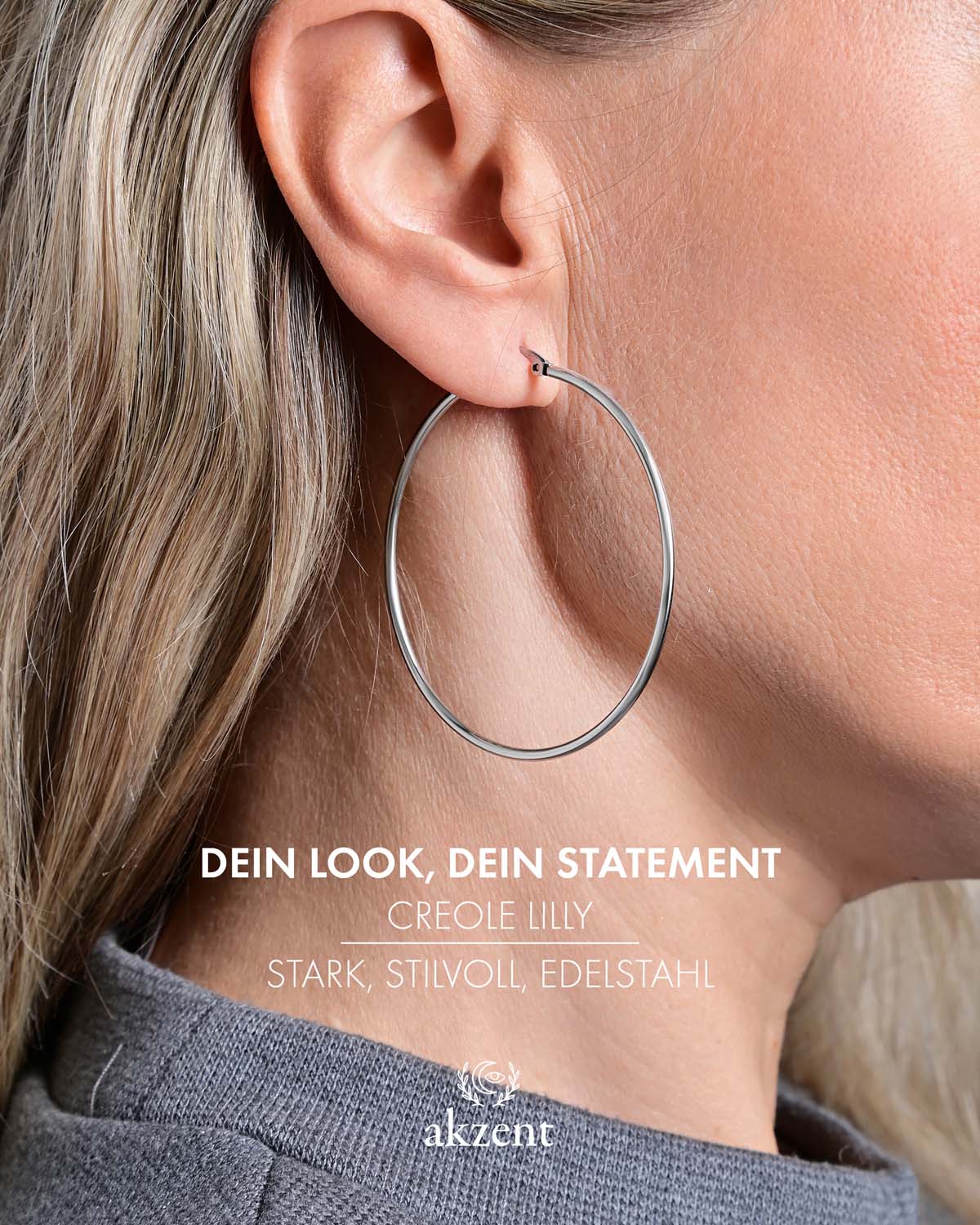 Akzent "Lilly" Loop Creolen
