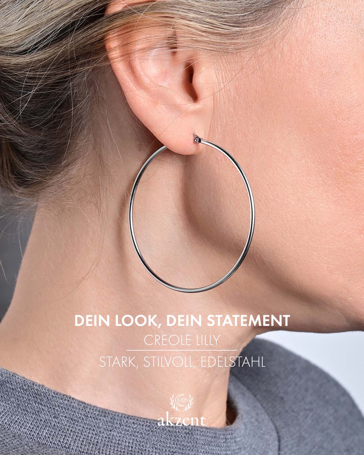 Akzent "Lilly" Loop Creolen