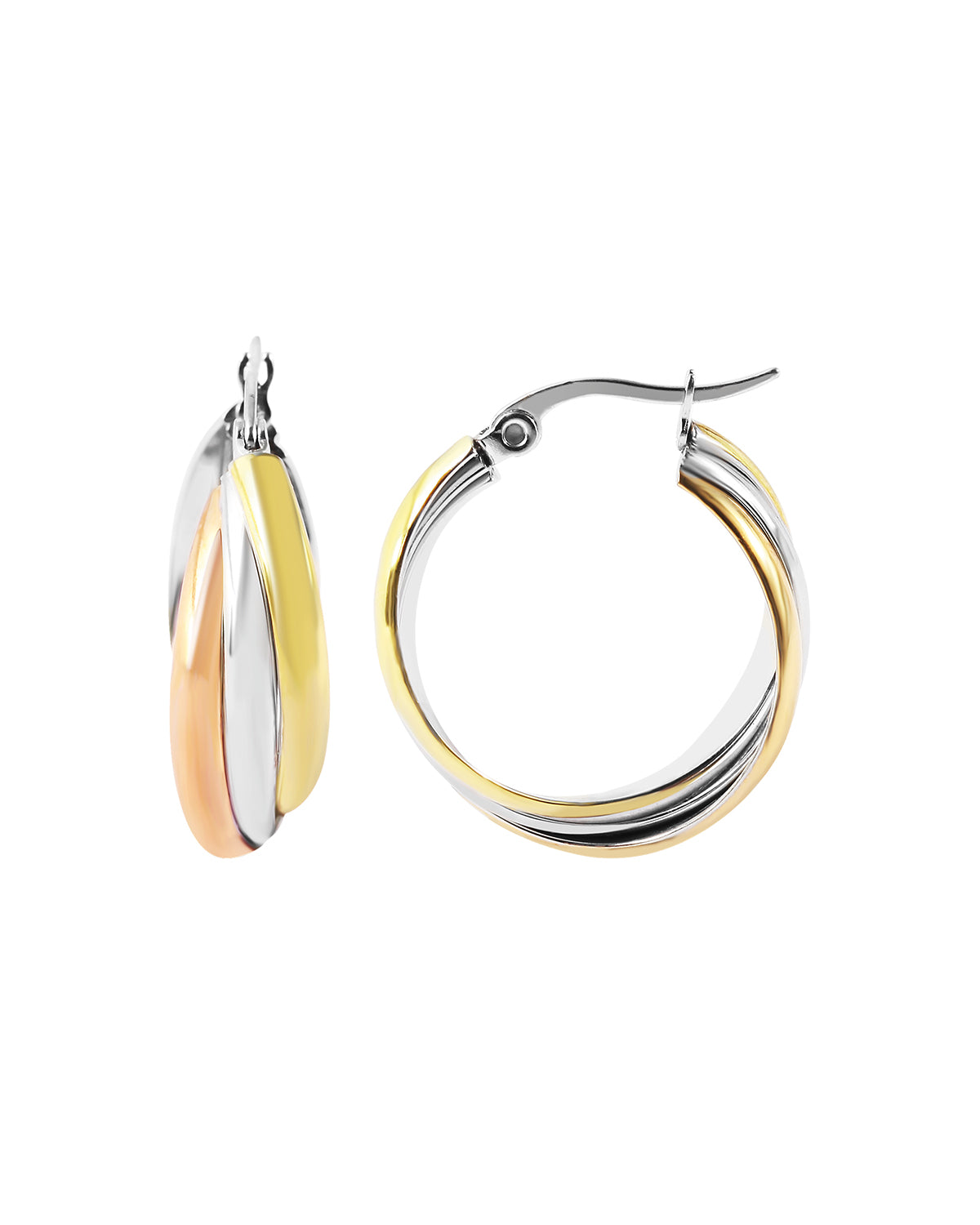 Akzent "Elisa", mehrreihige Creolen