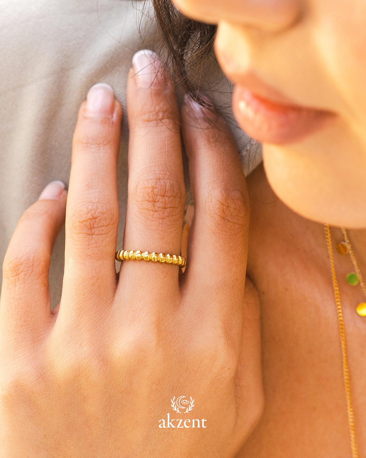 Akzent "Cica" circular Ring
