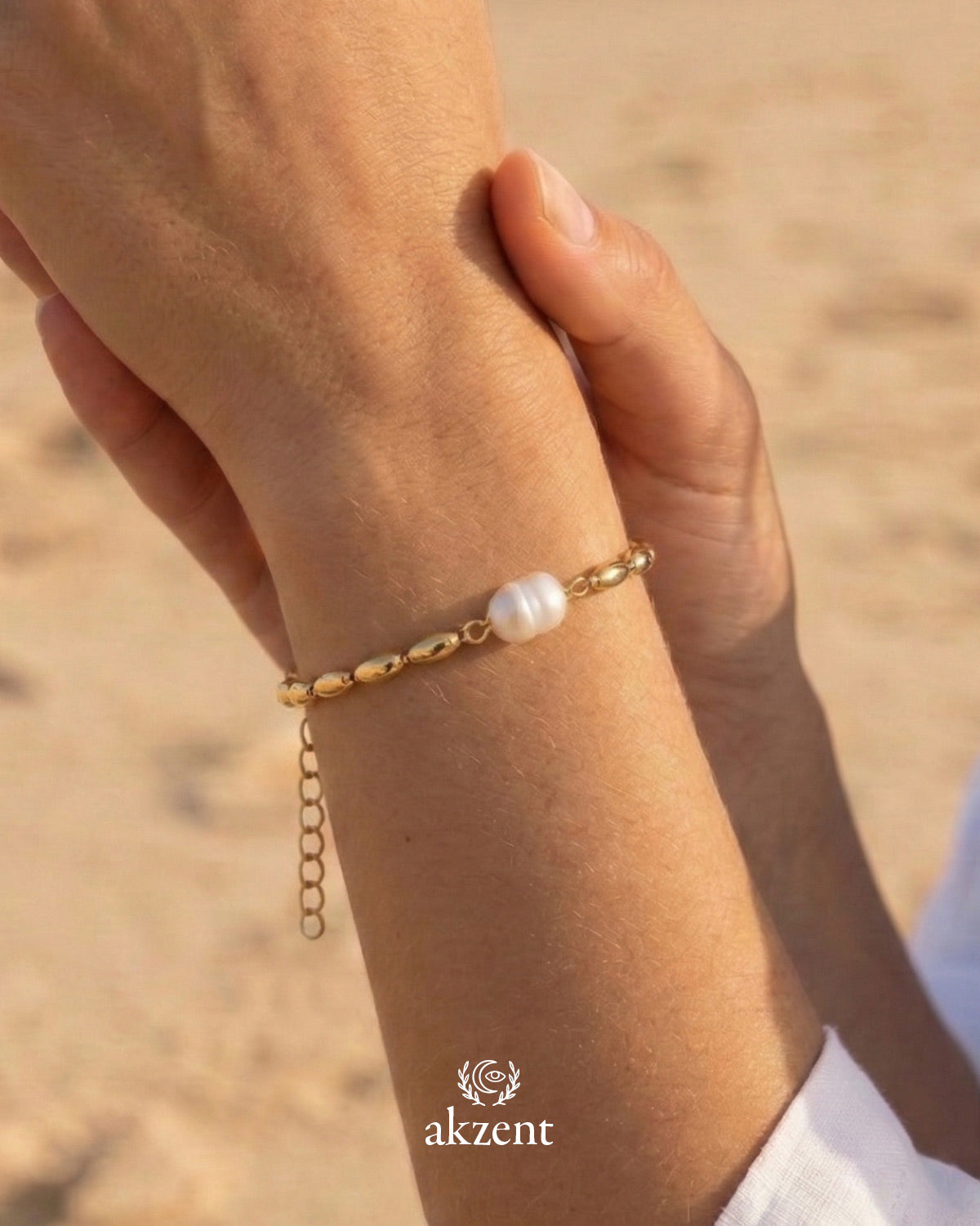 Akzent " Elia" Armband mit Süßwasserperlen