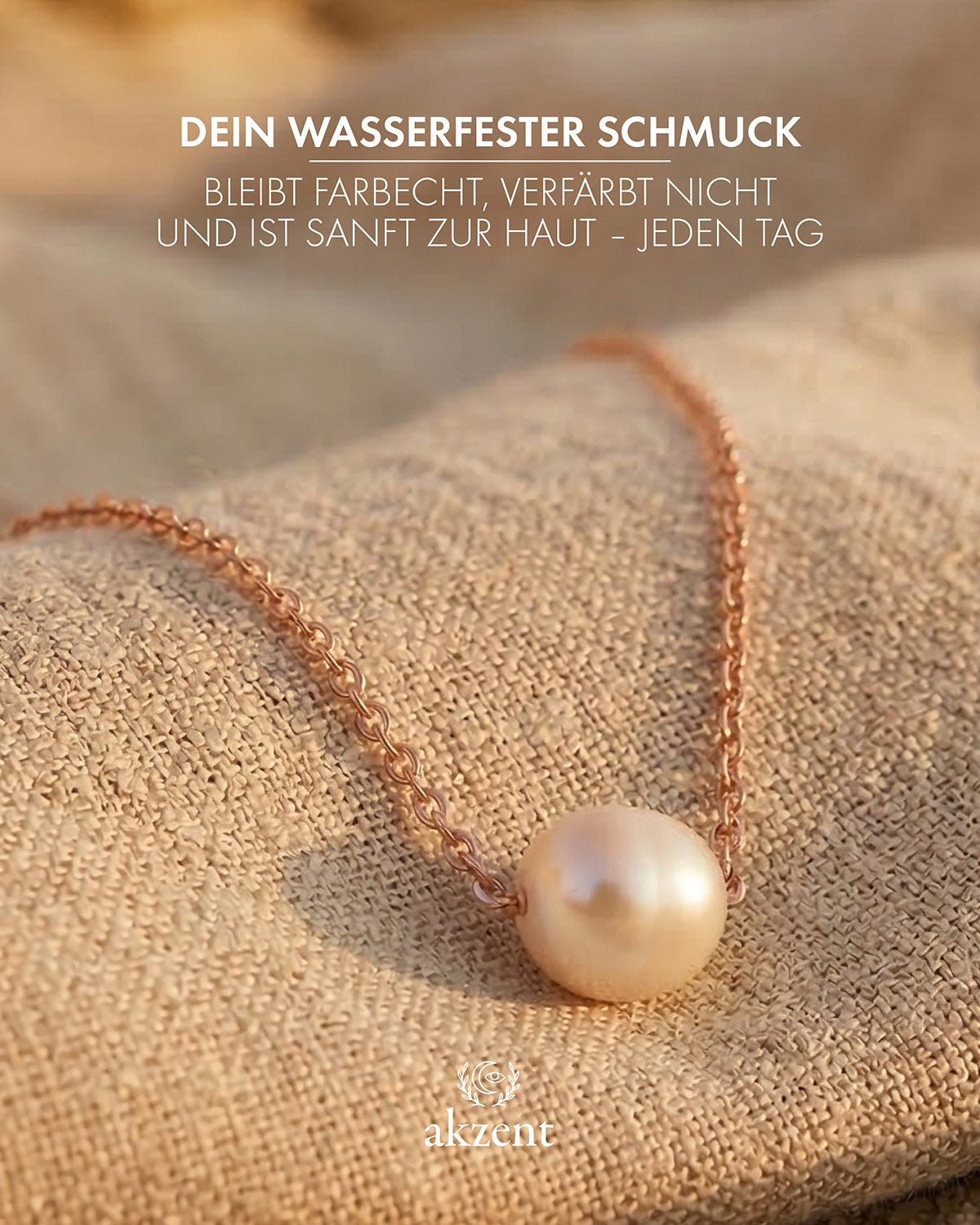 Akzent "Katharina" Halskette mit Perle