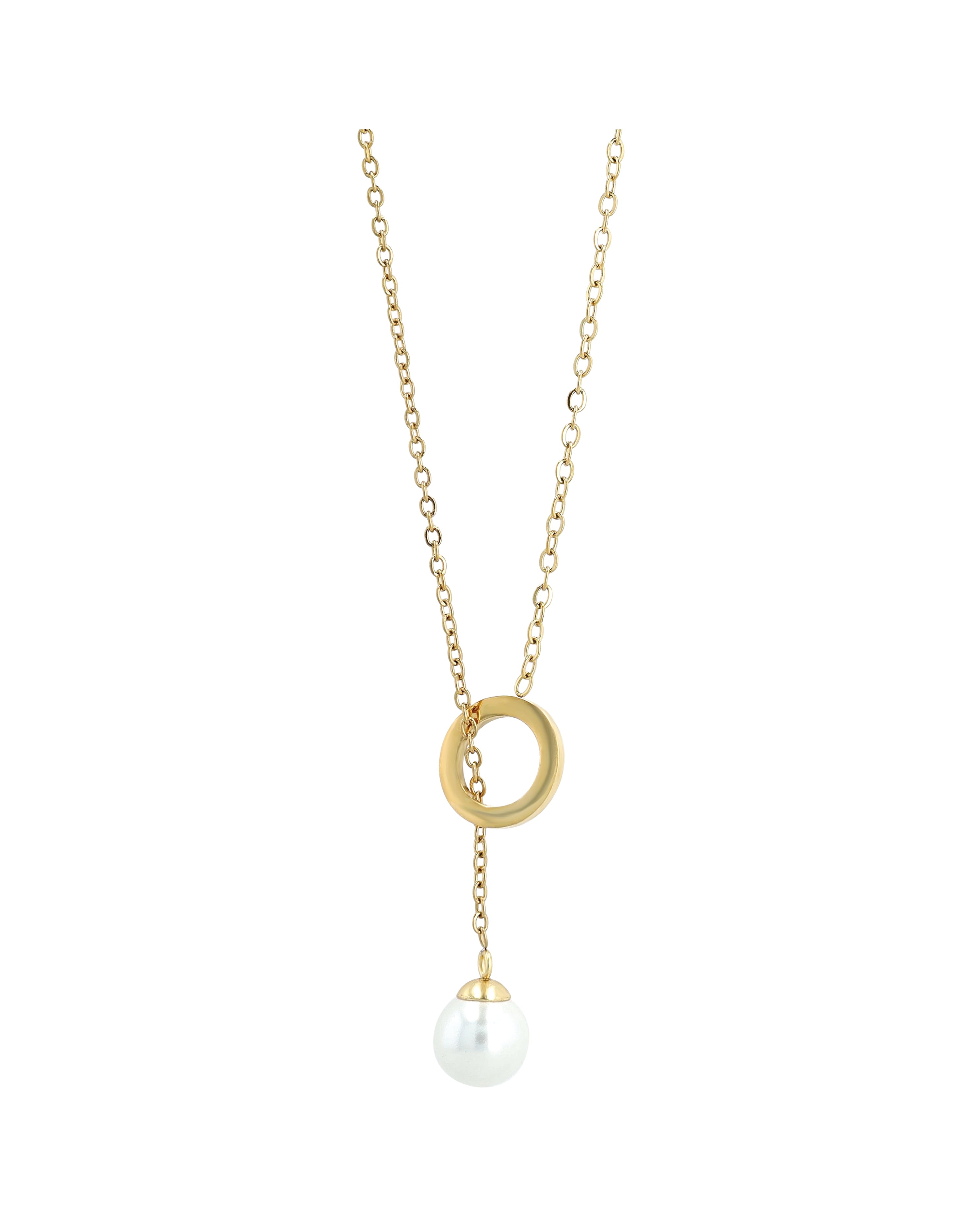 Akzent "Dunda" Halskette mit Perle & Ring