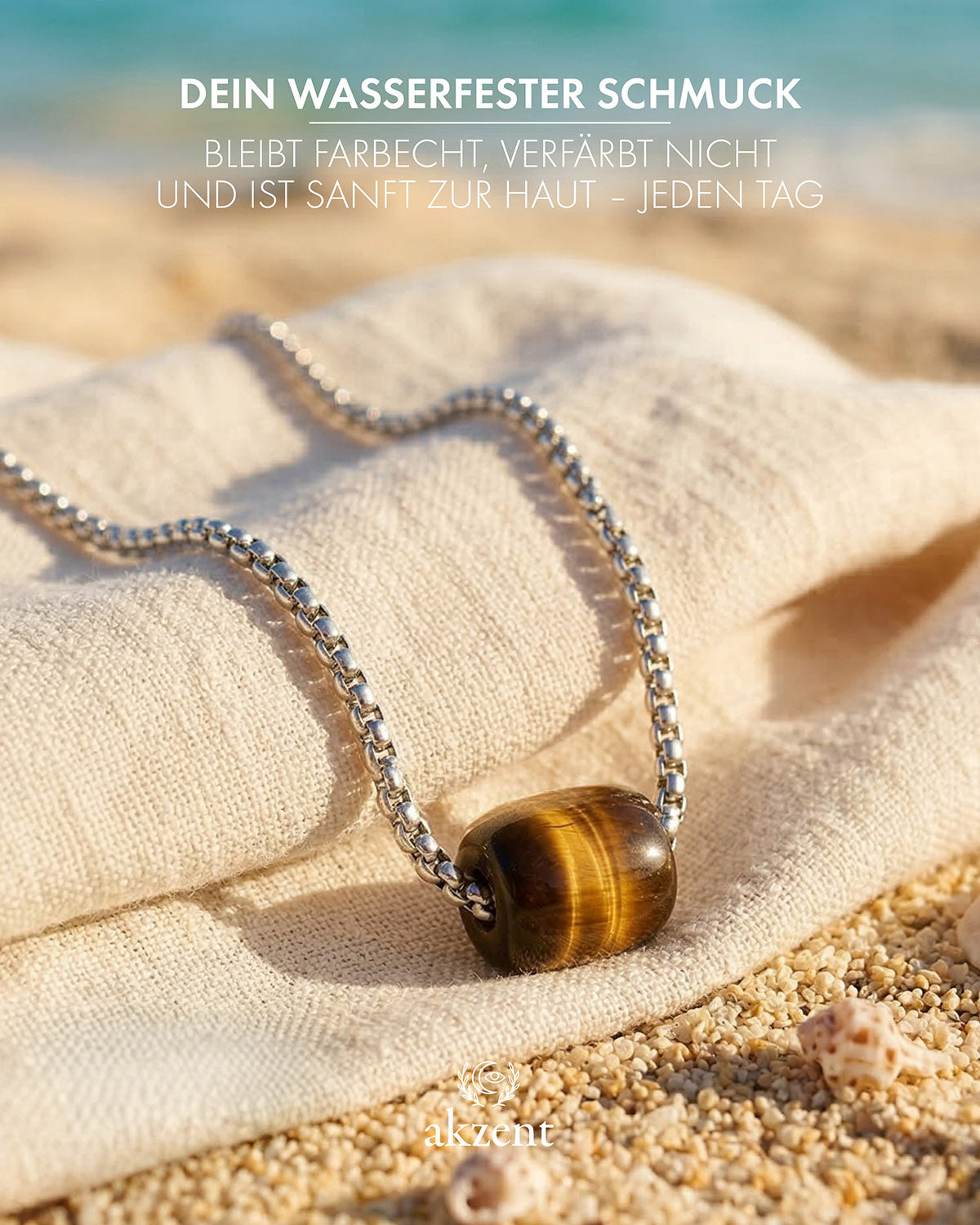Akzent "Juniper" Kette mit Onyx-Anhänger