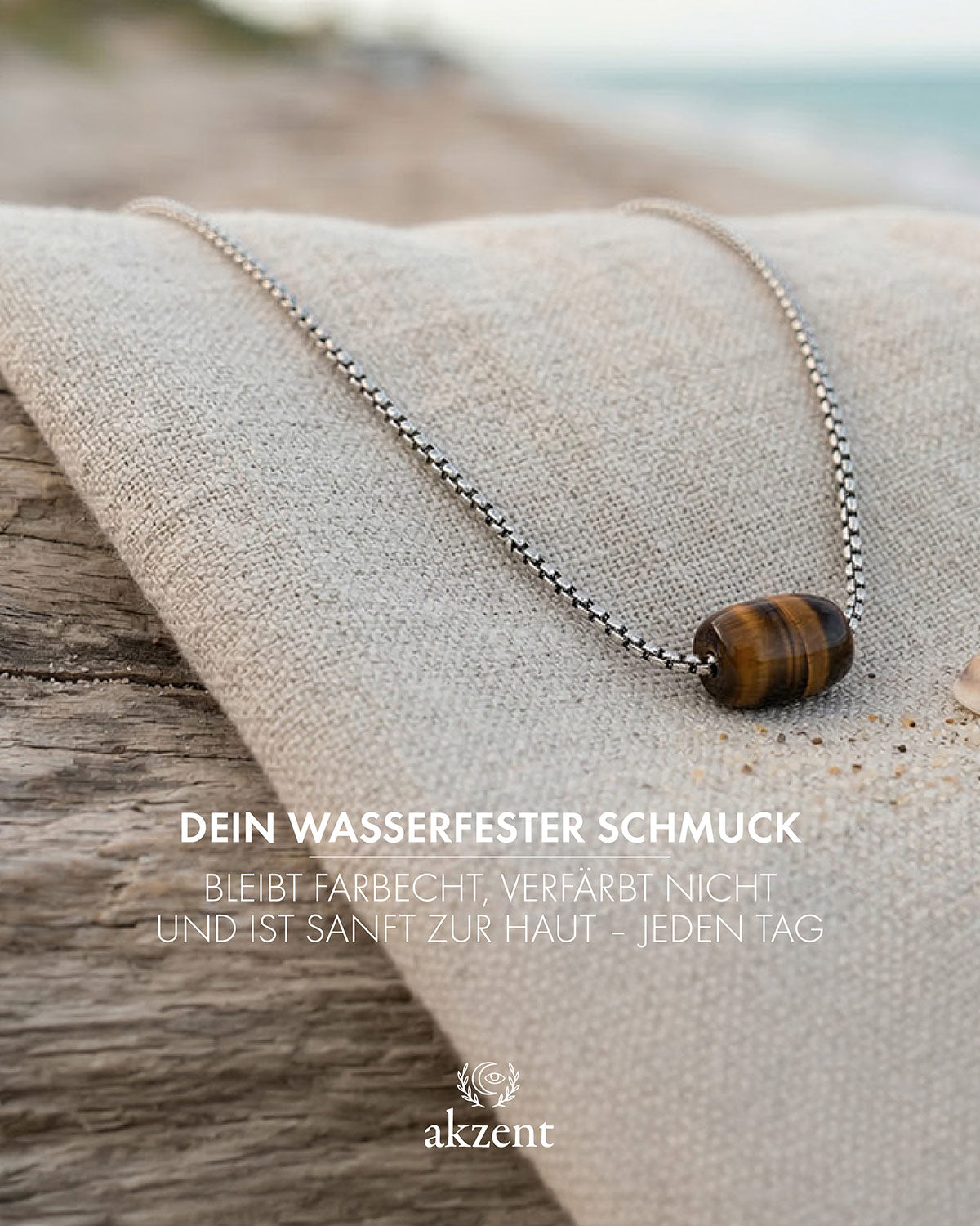 Akzent "Juniper" Kette mit Onyx-Anhänger