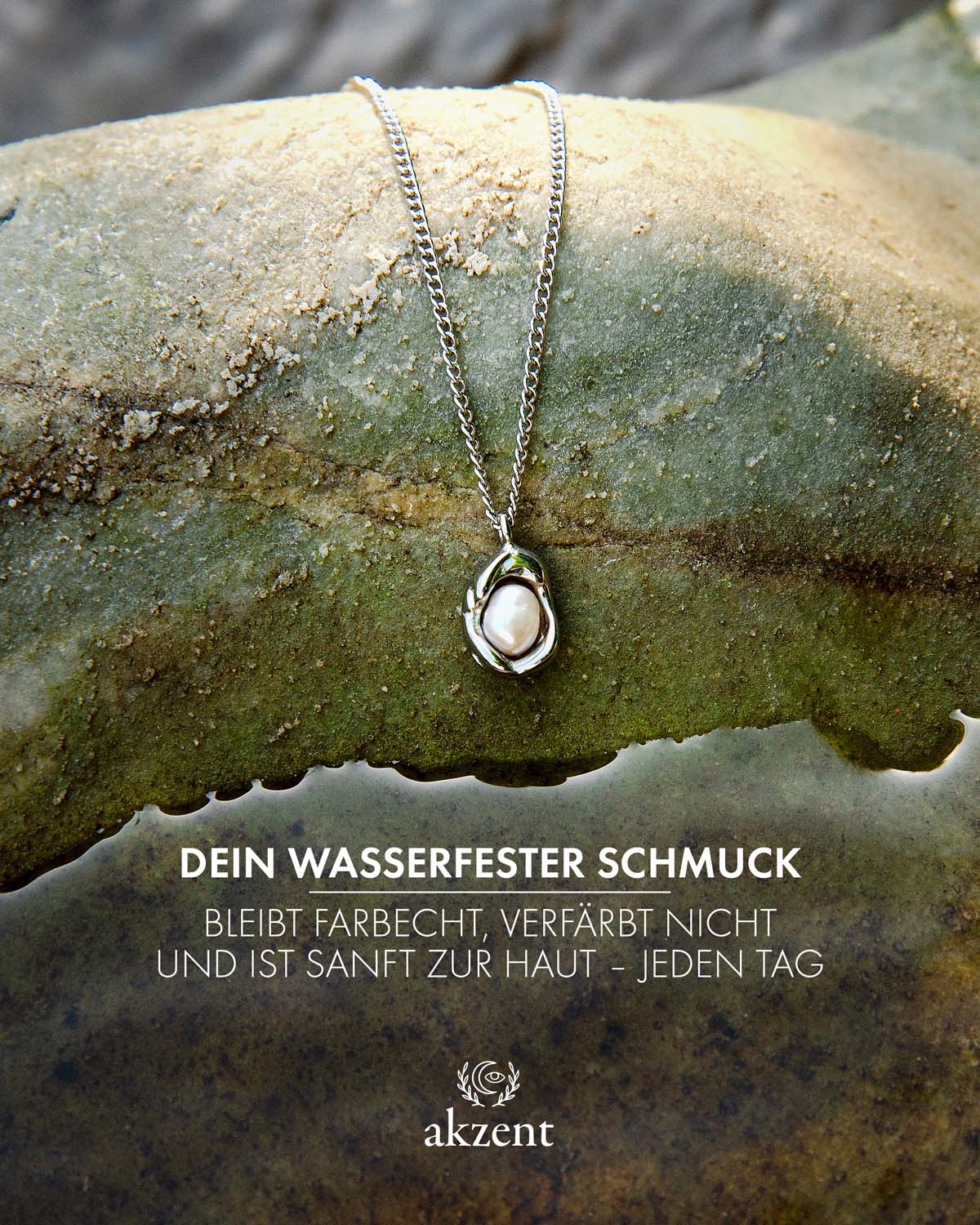 Akzent "Cinzia", Kette mit Süsswasserperle Anhänger