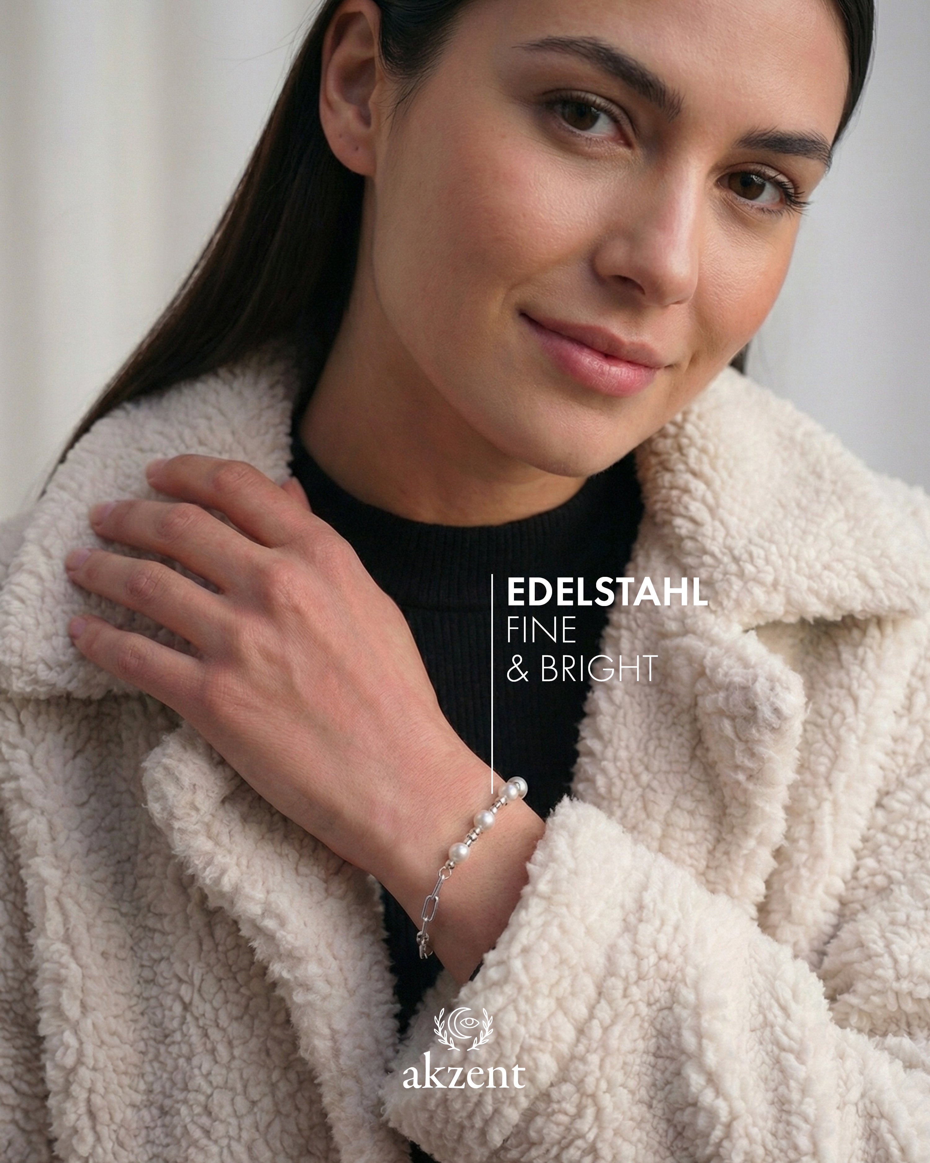 Akzent "Manjula" Glieder-Armband mit Glasperlen