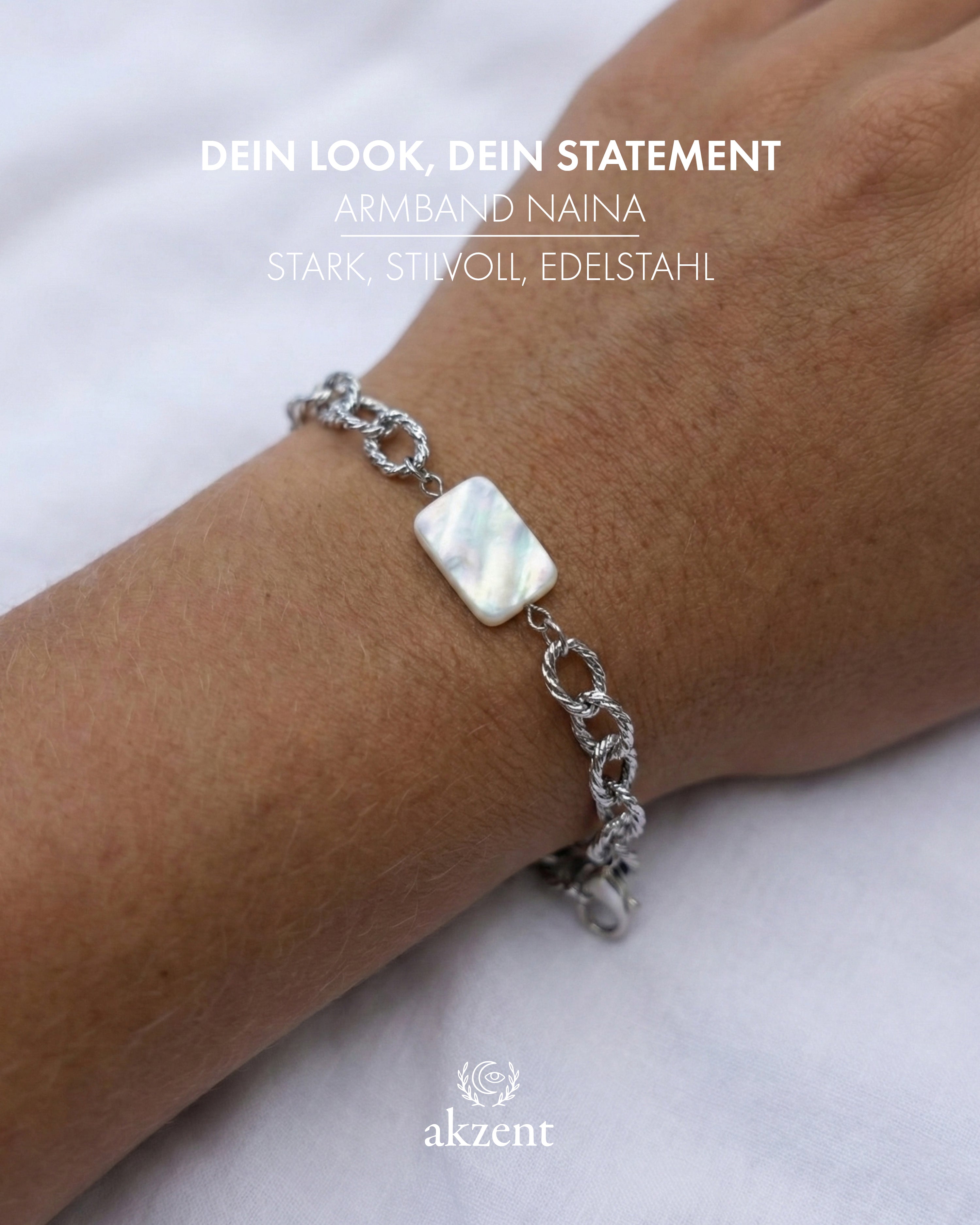 Akzent "Naina" Armband mit Perlmutt