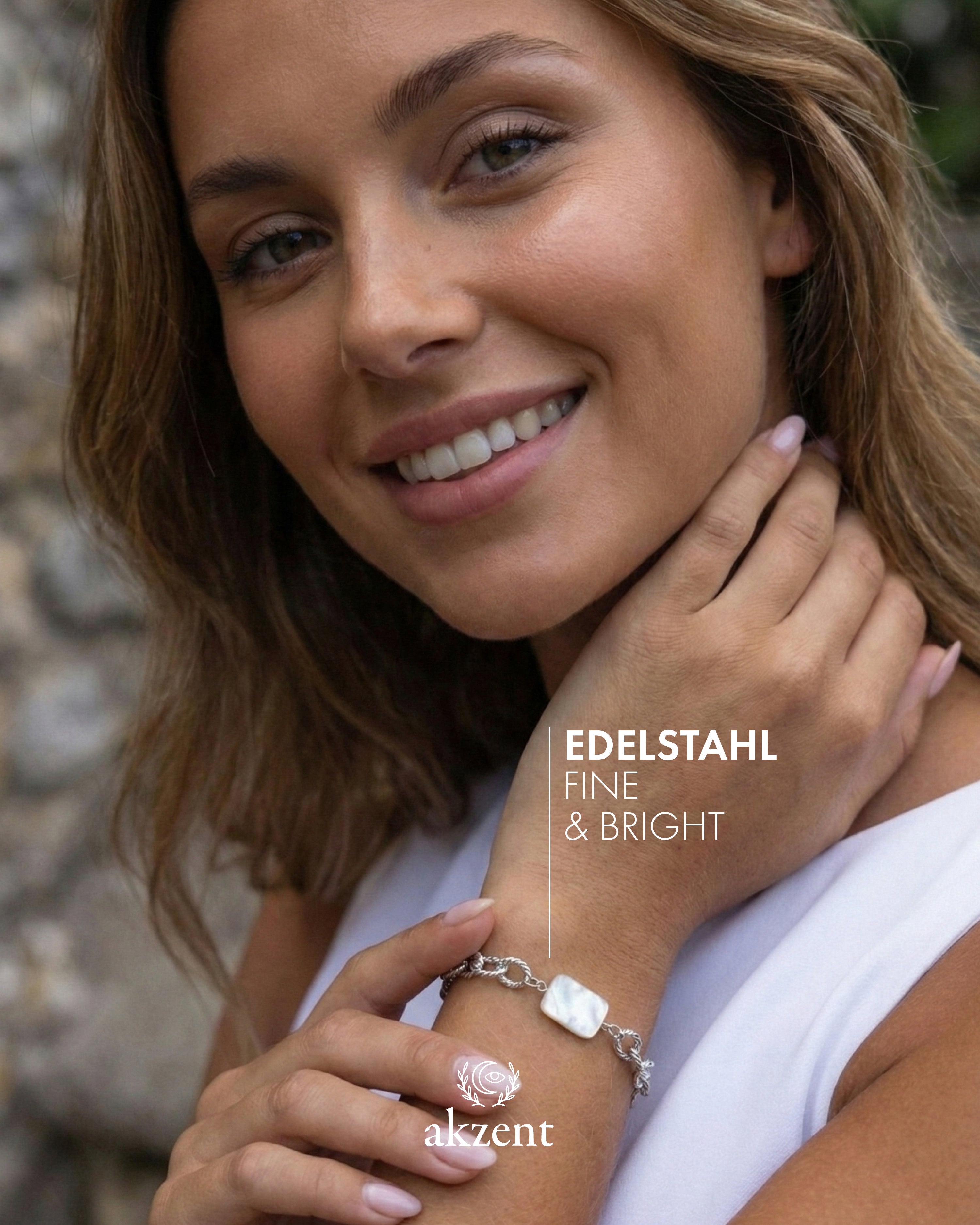 Akzent "Naina" Armband mit Perlmutt