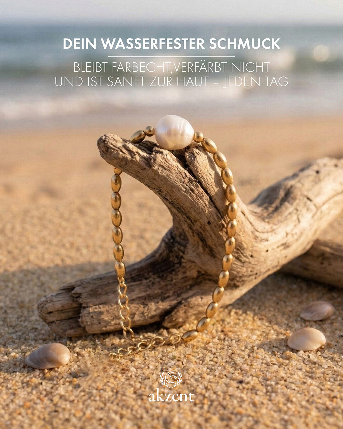 Akzent " Elia" Armband mit Süßwasserperlen