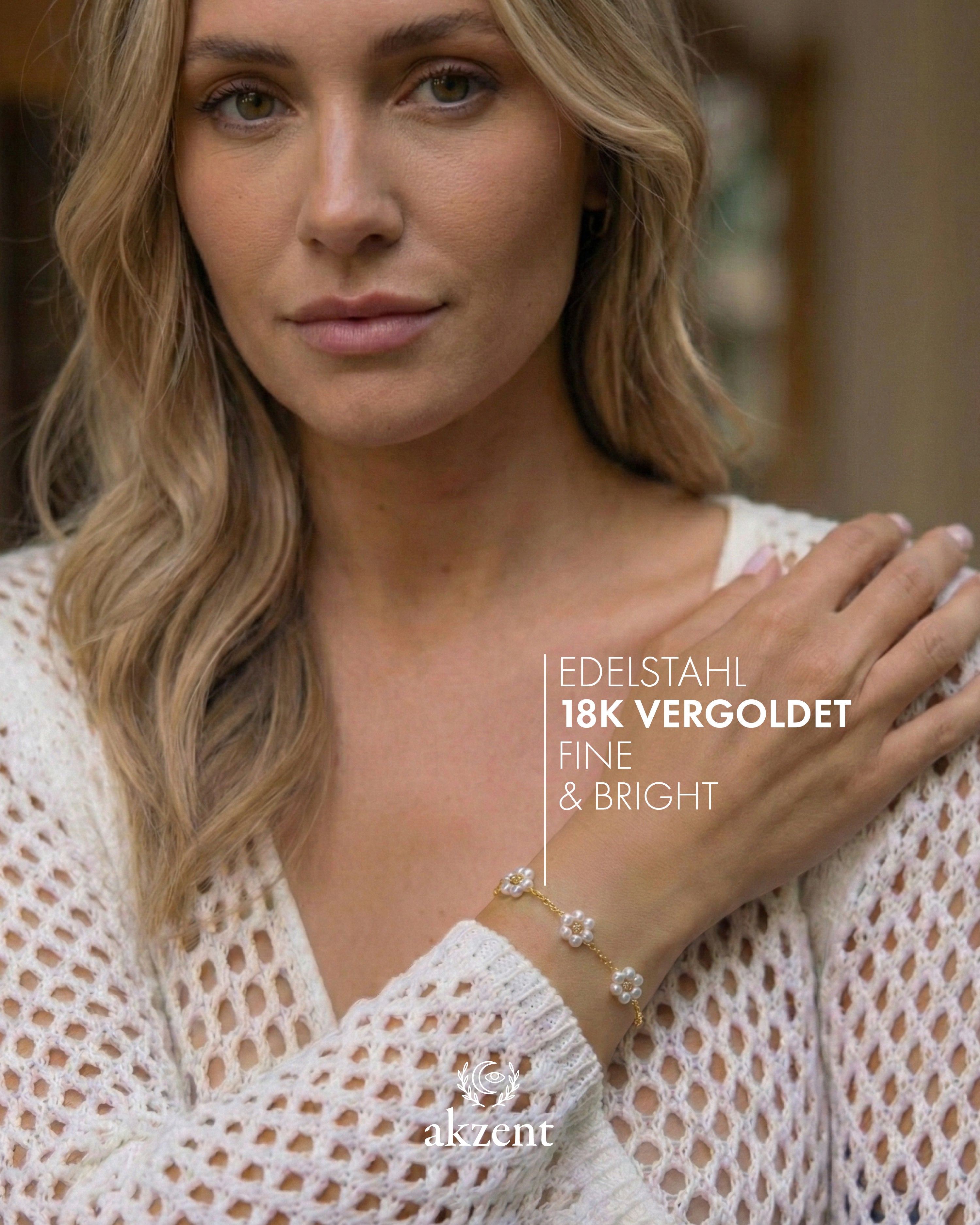 Akzent "Jaika" Armband mit Rojana mit Blüten