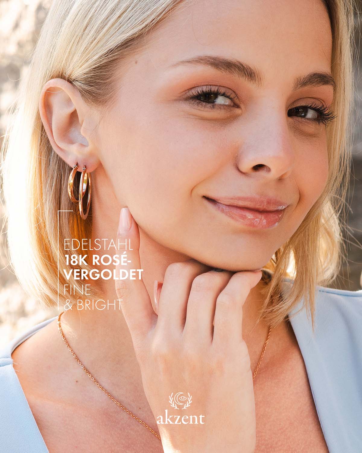 Akzent "Sheila" 3er Set Creolen