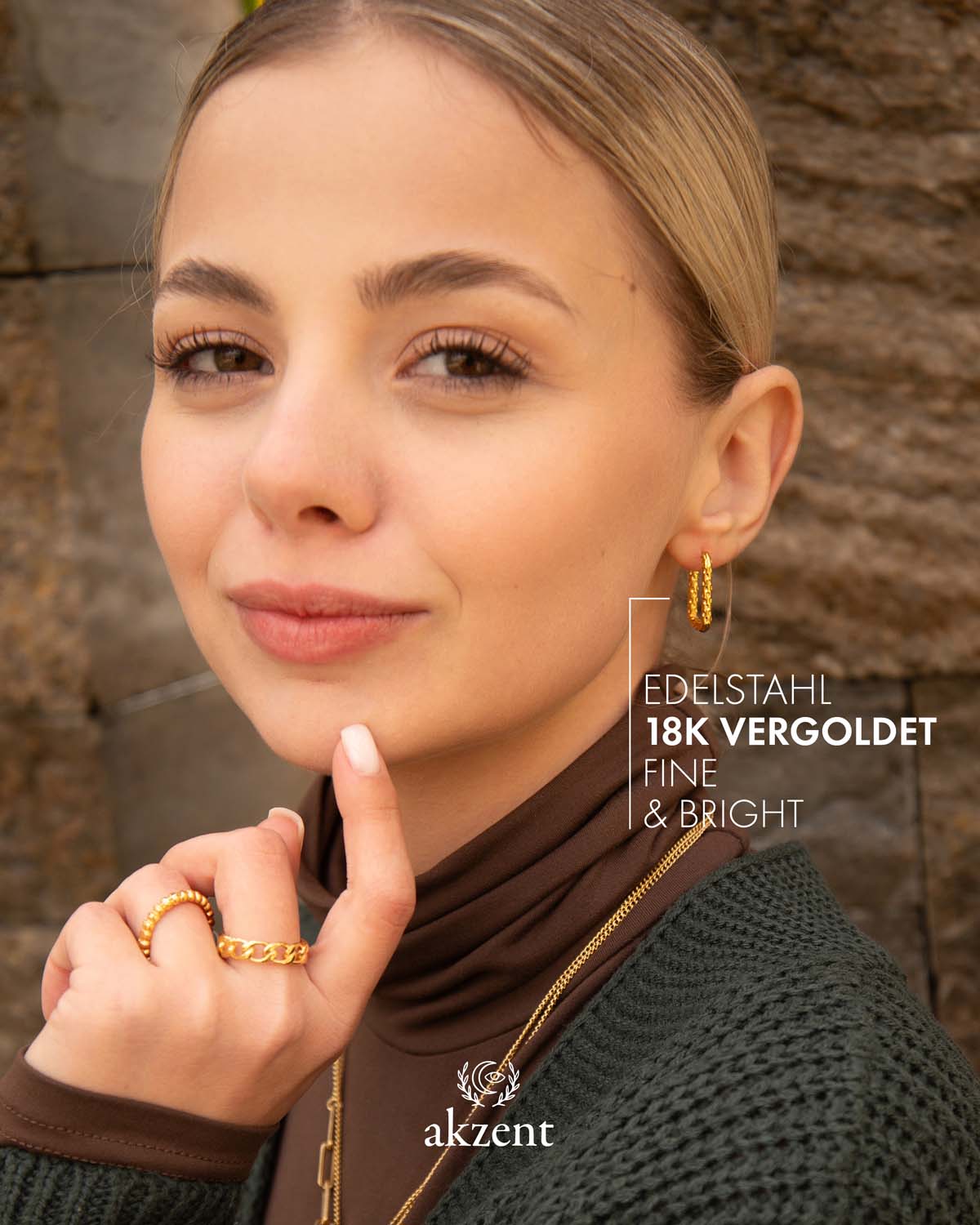 Akzent "Medea" Creolen in U-Form