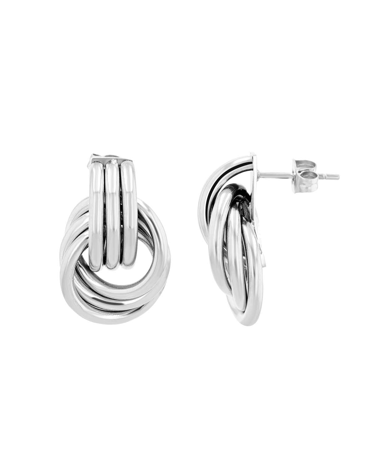 Akzent "Luisa" Ohrstecker verschlungene Ring-Form