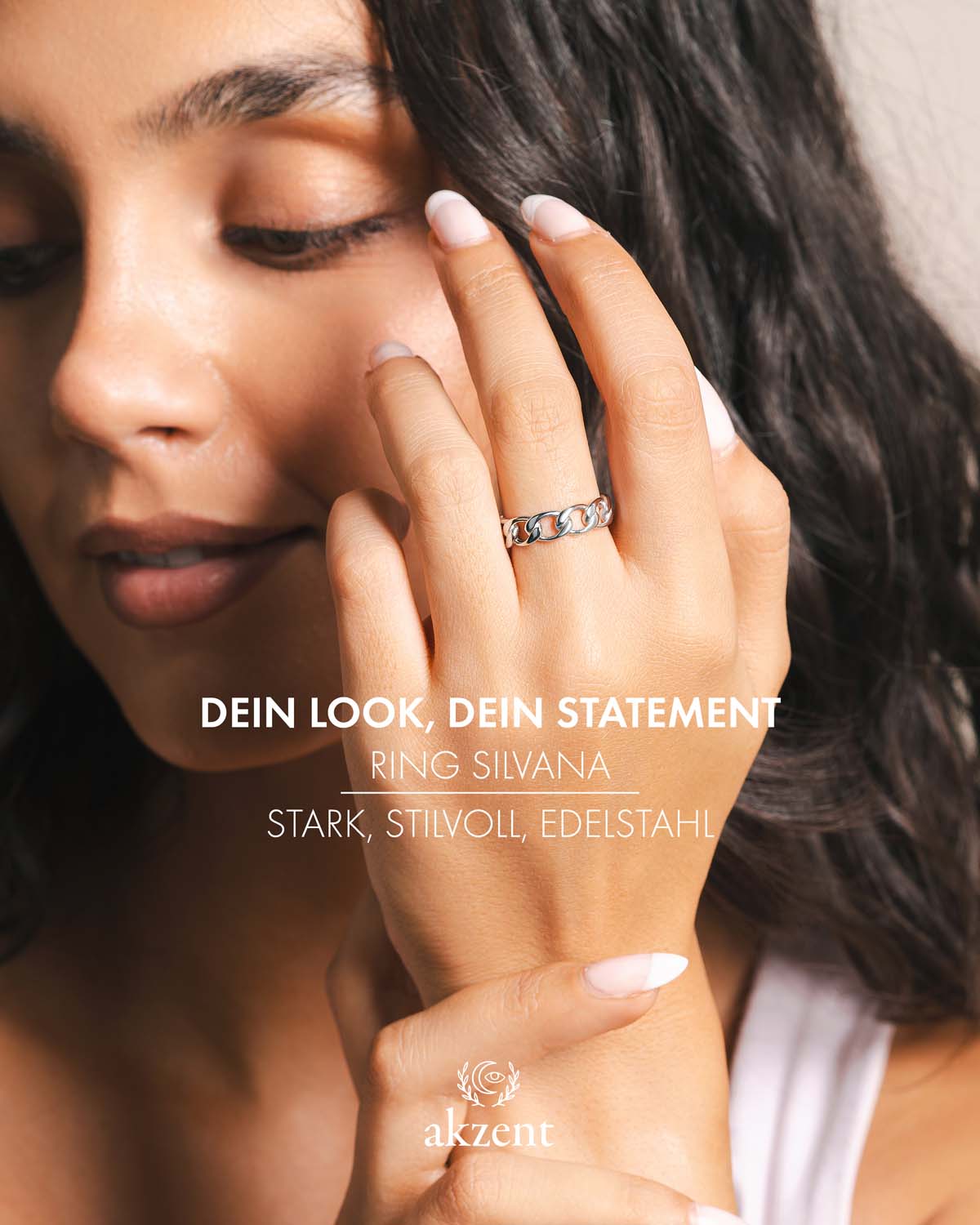 Akzent "Silvana" chain Ring