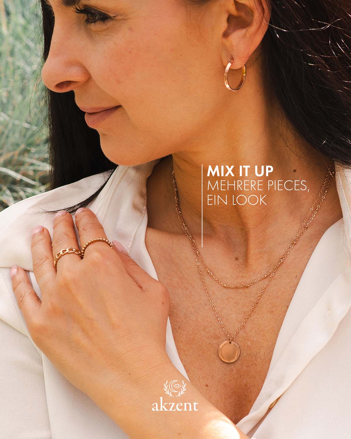 Akzent "Rosi" chain Ring