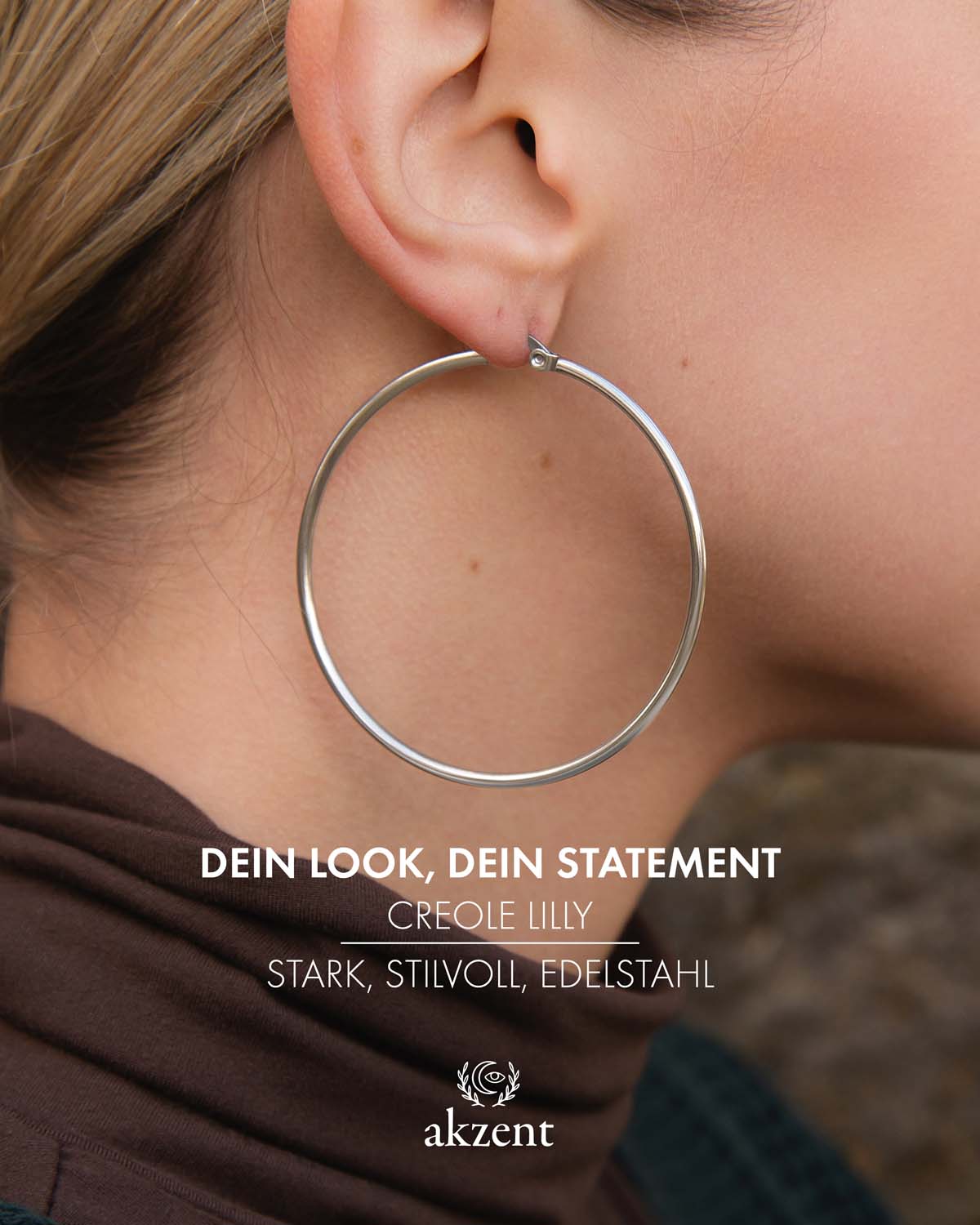 Akzent "Lilly" Loop Creolen